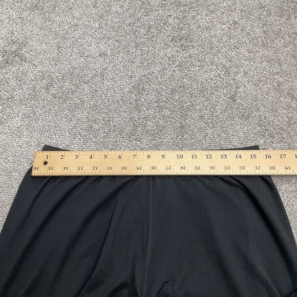 Lands' End Lounge Pull On Pants Womens Large Black Tapered Stretch Elastic 31x27 - Picture 6 of 10